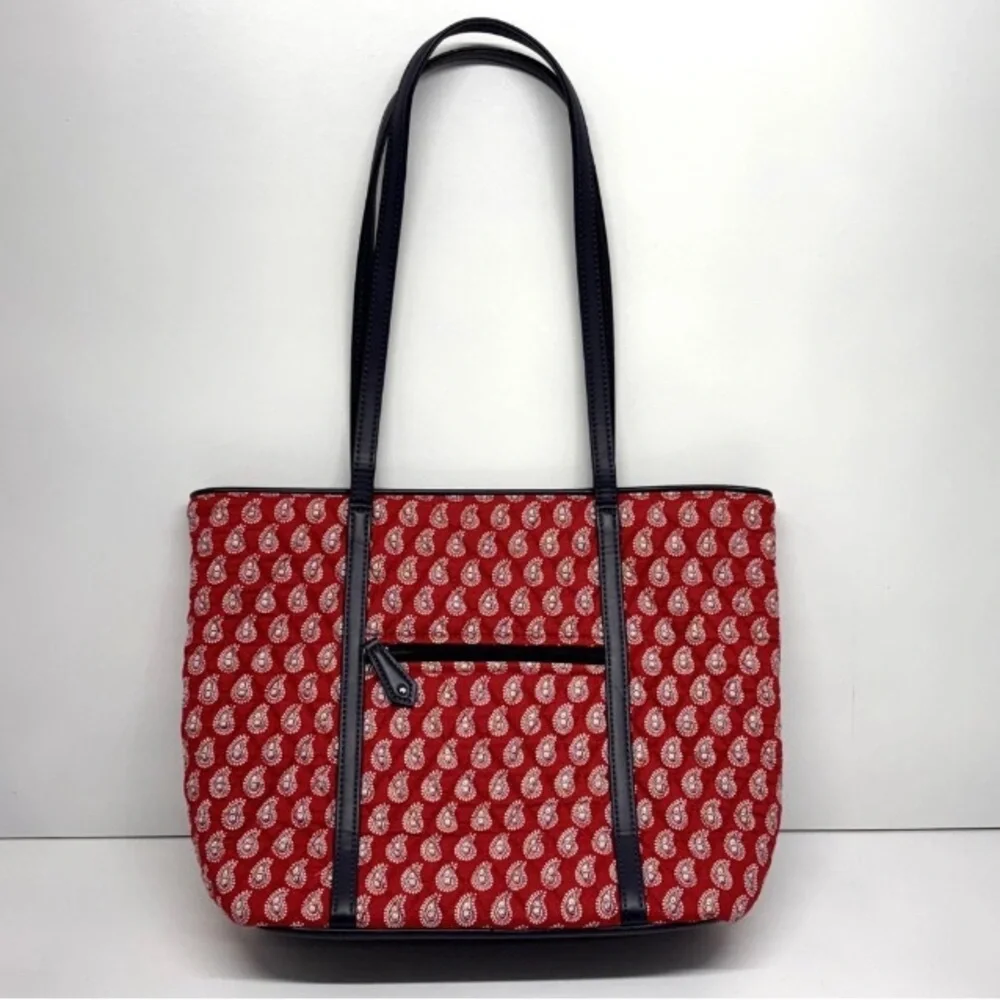 Vera Bradley Red and Black Laptop Bag/Tote